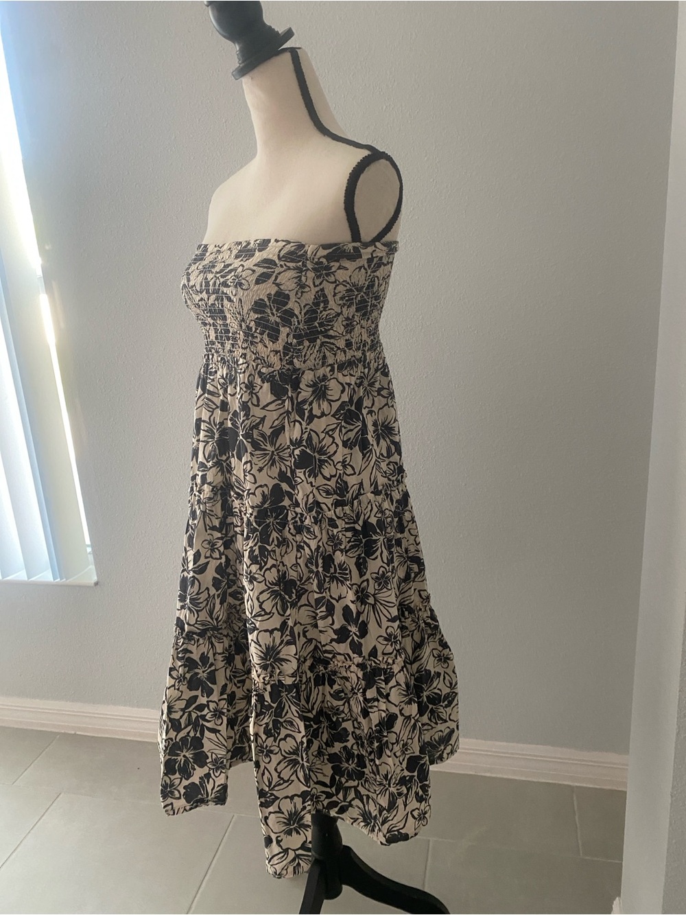 AMERICAN EAGLE Women strapless, floral print sundress | S - Picture 5 of 11